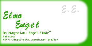elmo engel business card